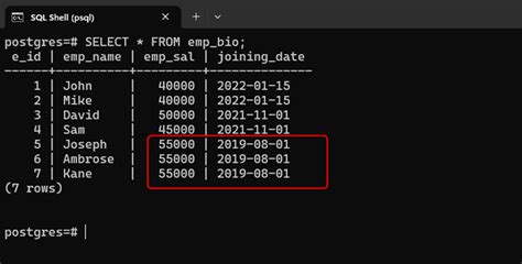 postgresql update multiple columns